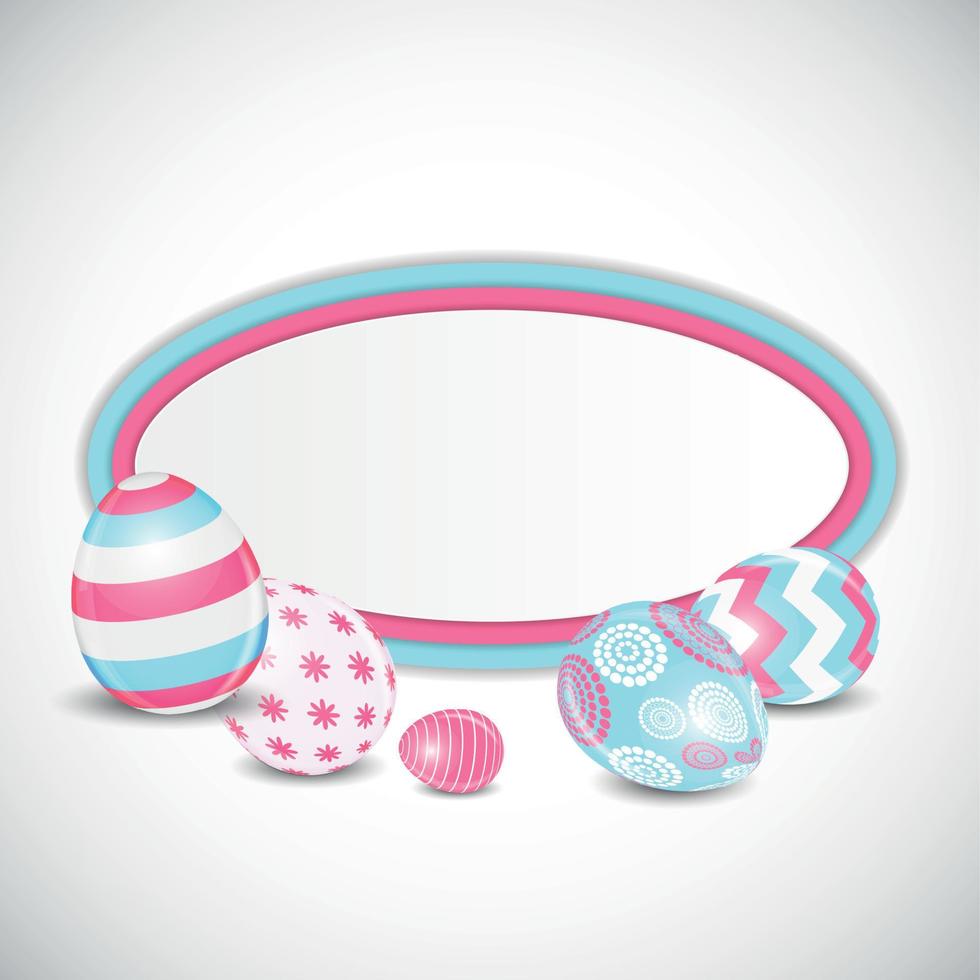 Beautiful Easter Egg Background Vector Illustration