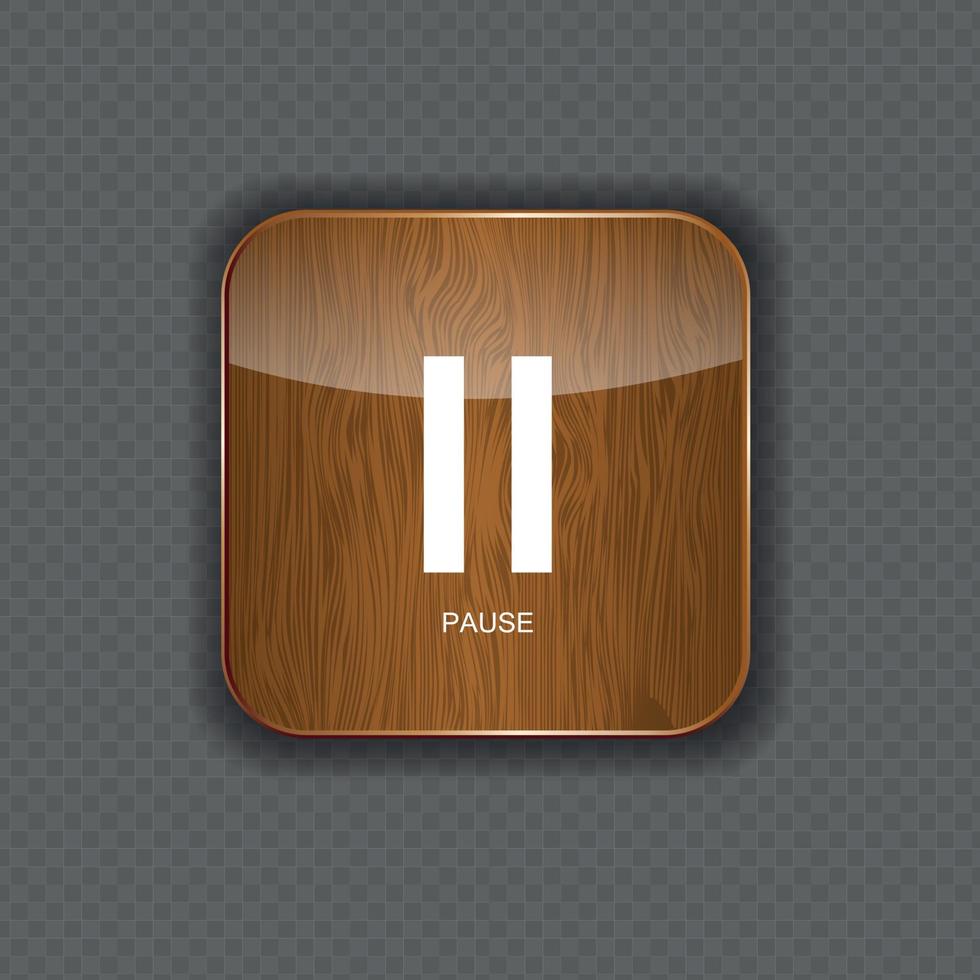 Music wood application icons vector illustration