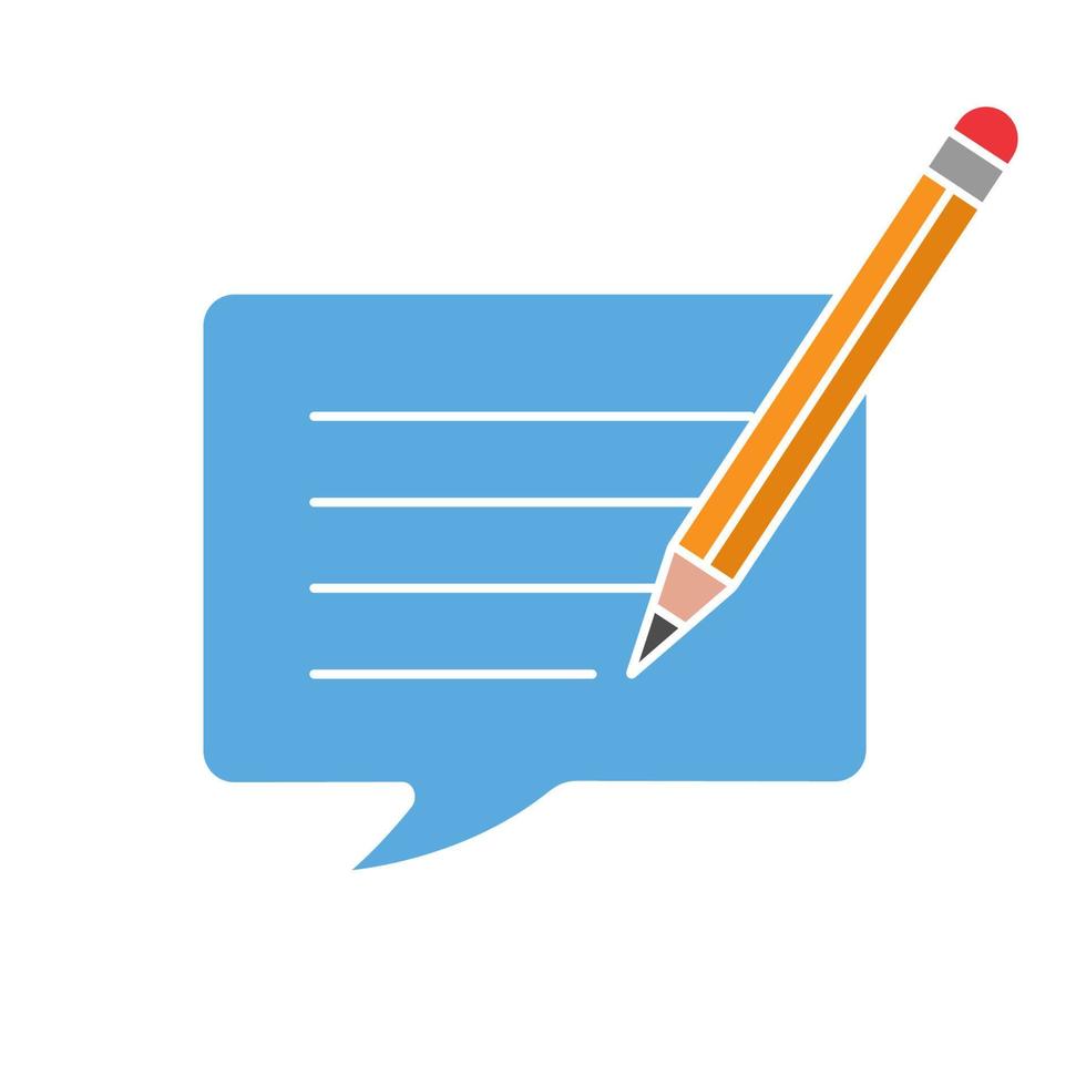 Edit message media. Иконка писать. writing a message.