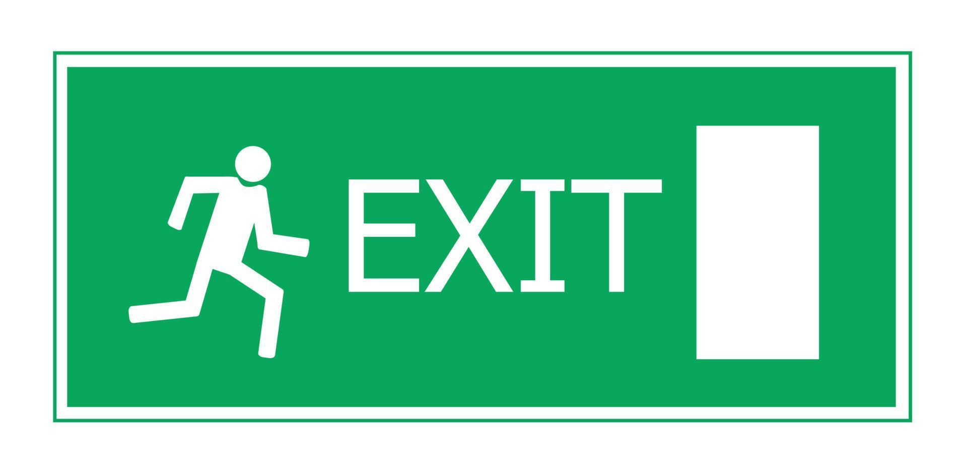 Fire exit. Vector illustration