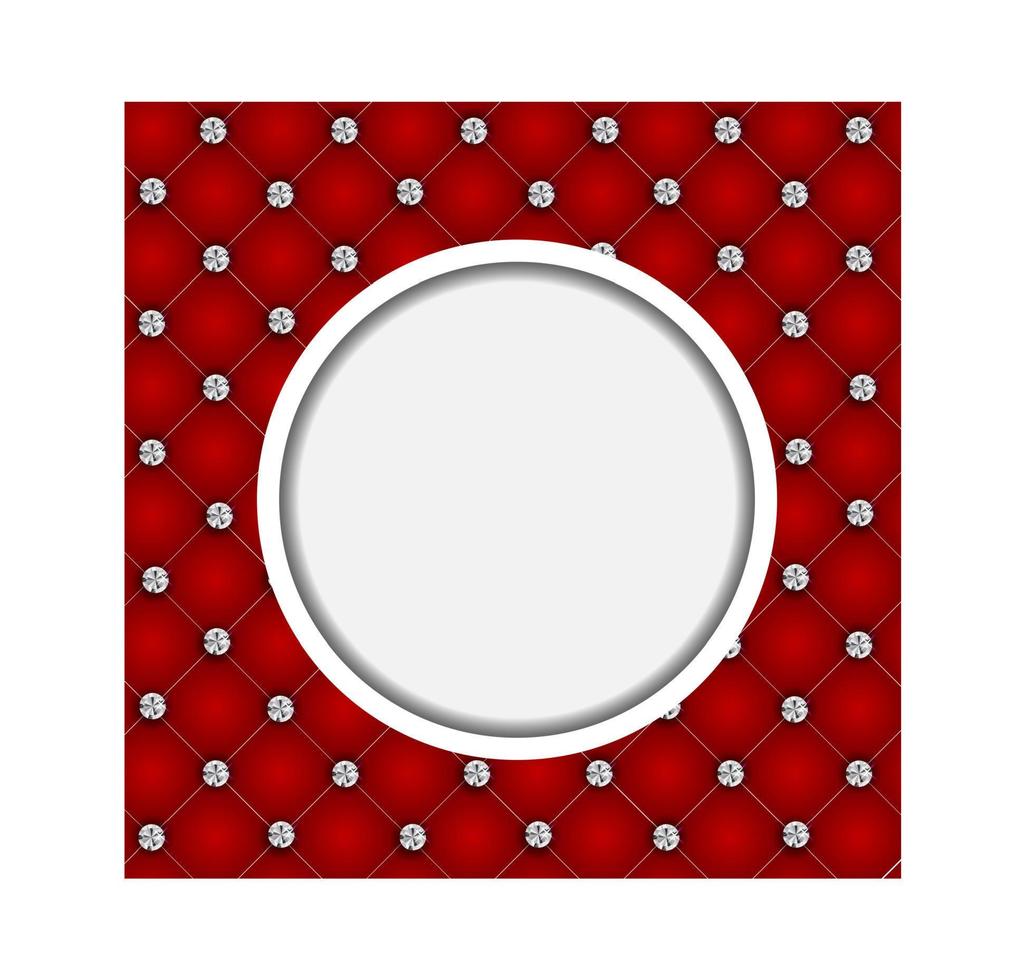 Luxury background with diamond buttons vector illustration
