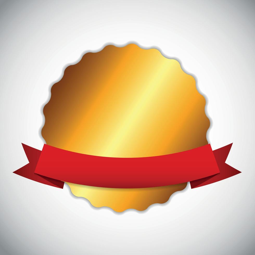 Best Choice Golden Label Vector Illustration