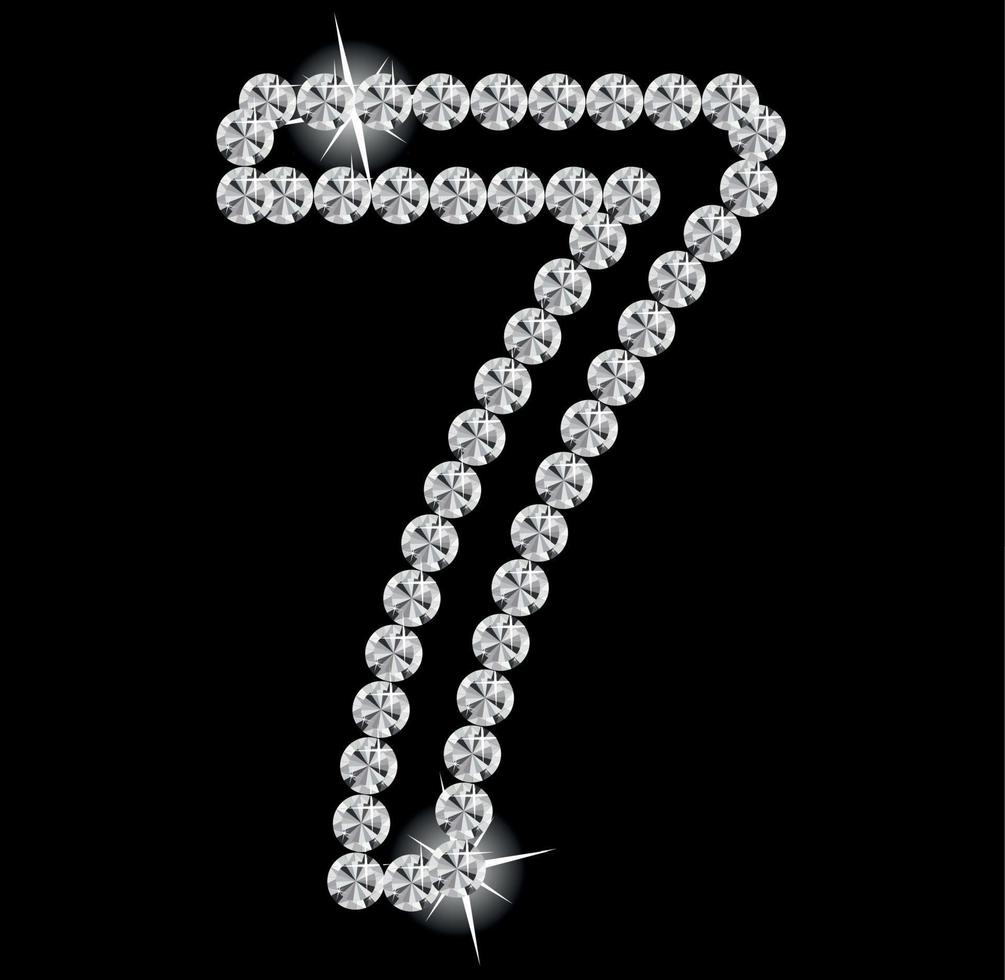Diamond Alphabet vector illustration