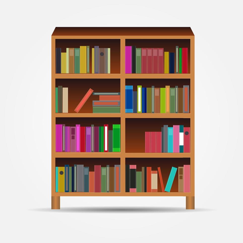 bookcase icon vector illustration