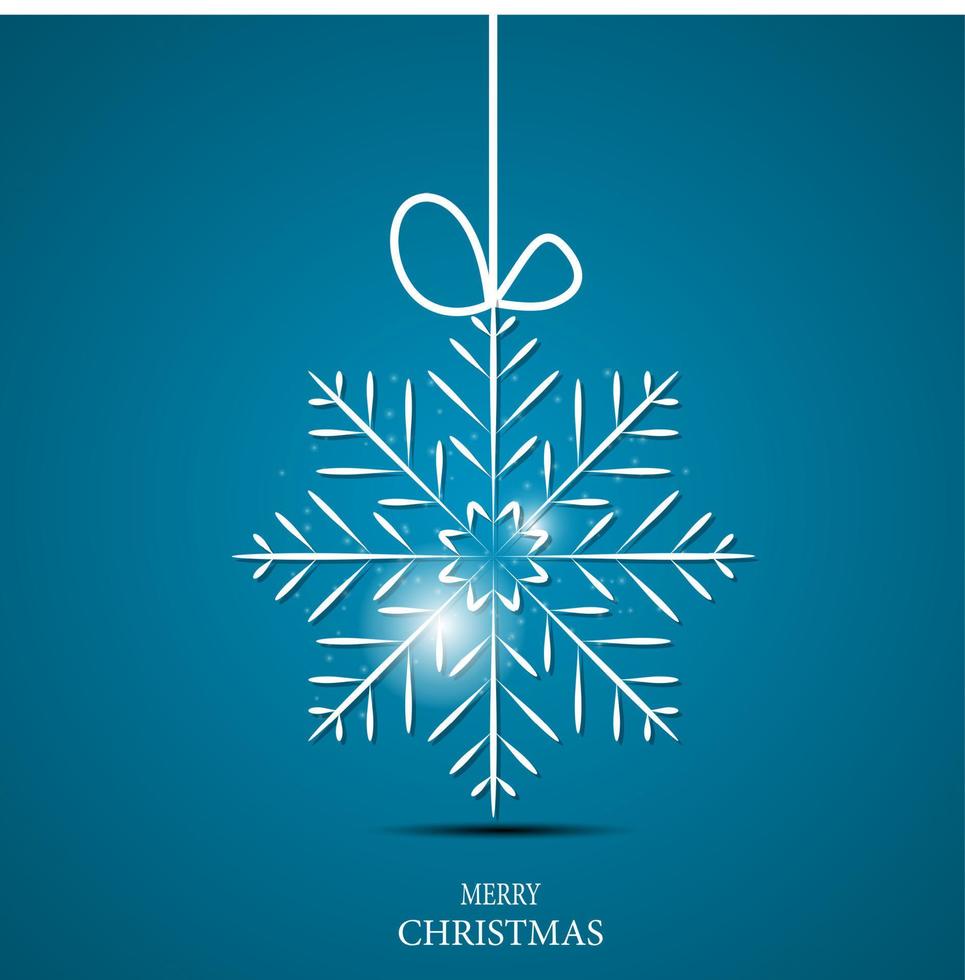 Christmas snowflakes background vector illustration