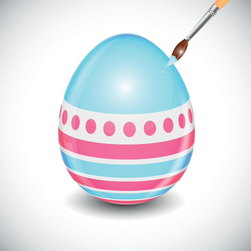 Beautiful Easter Egg Background Vector Illustration