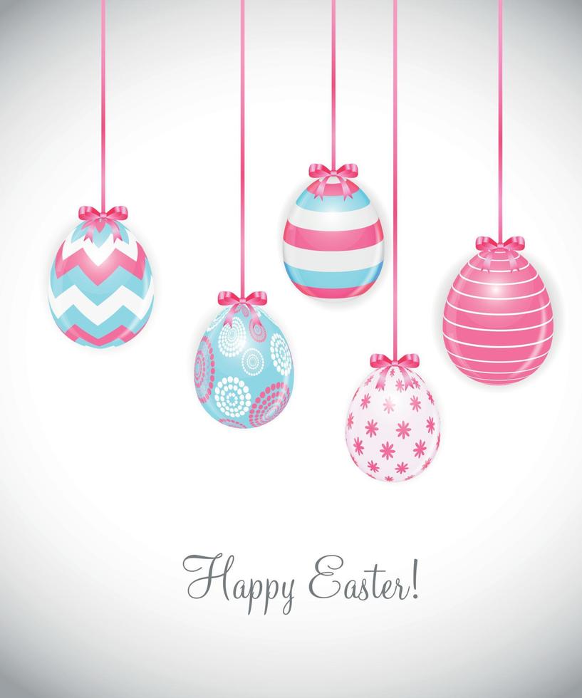 Beautiful Easter Egg Background Vector Illustration