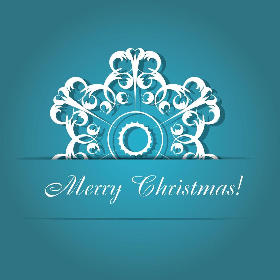 Christmas snowflakes background vector illustration