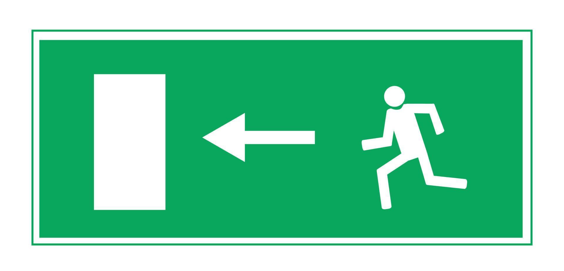 Fire exit. Vector illustration