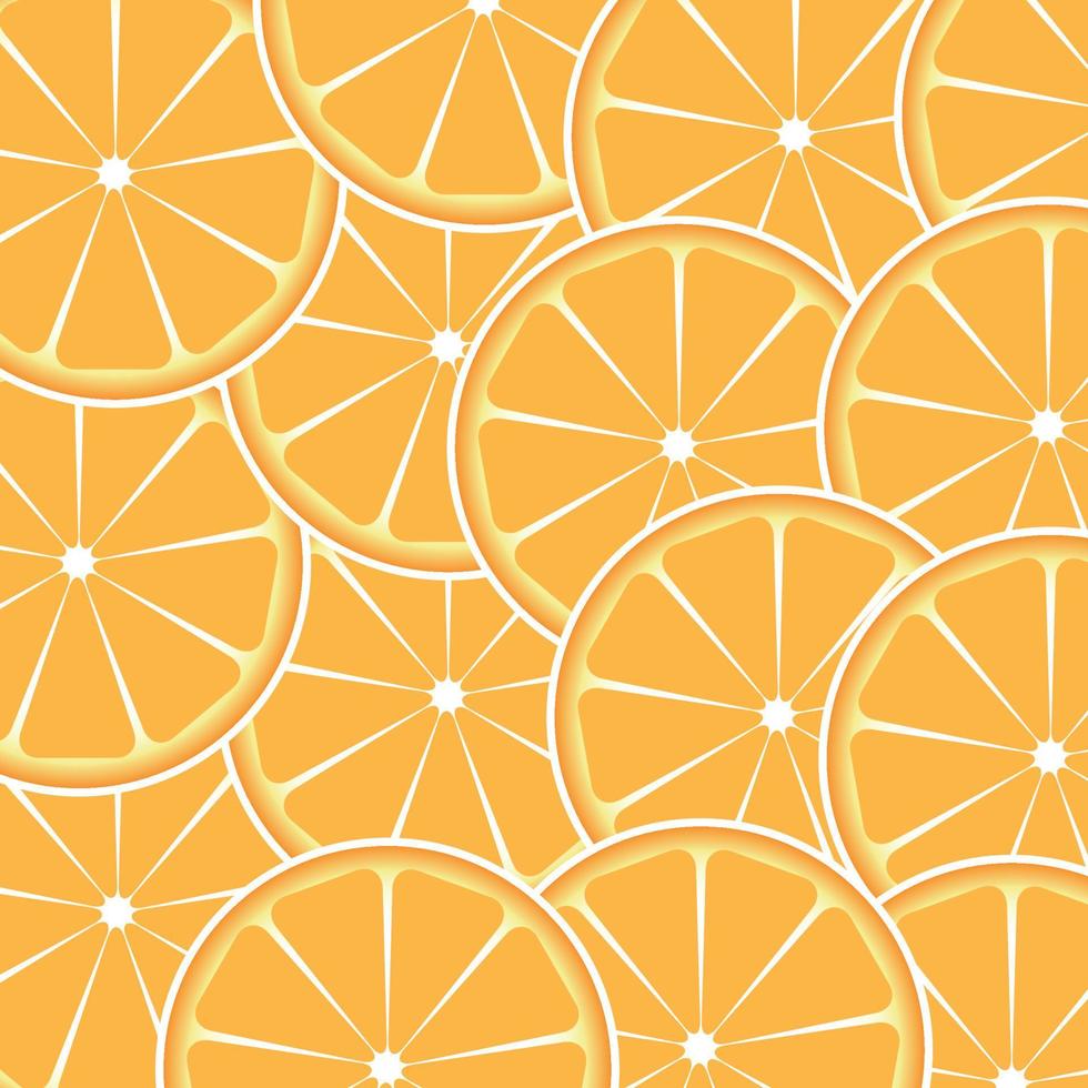 Ilustración de vector de fondo abstracto de fruta naranja