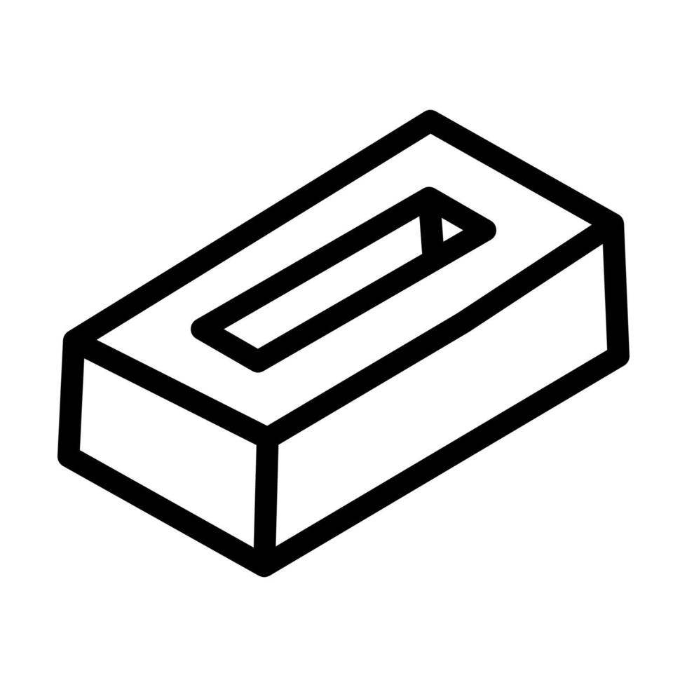 handmade brick line icon vector illustration