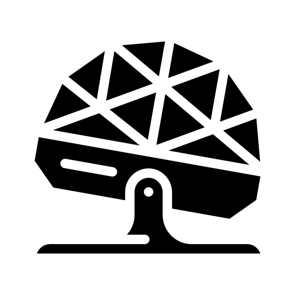 floor disco ball glyph icon vector illustration