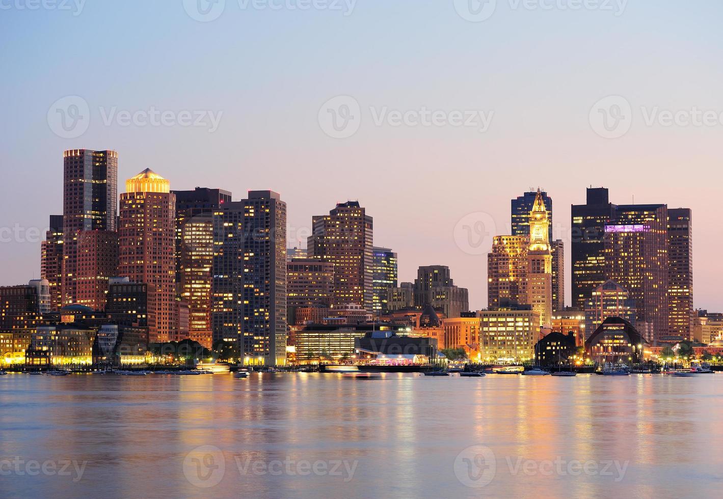 Boston skyscrapers view photo