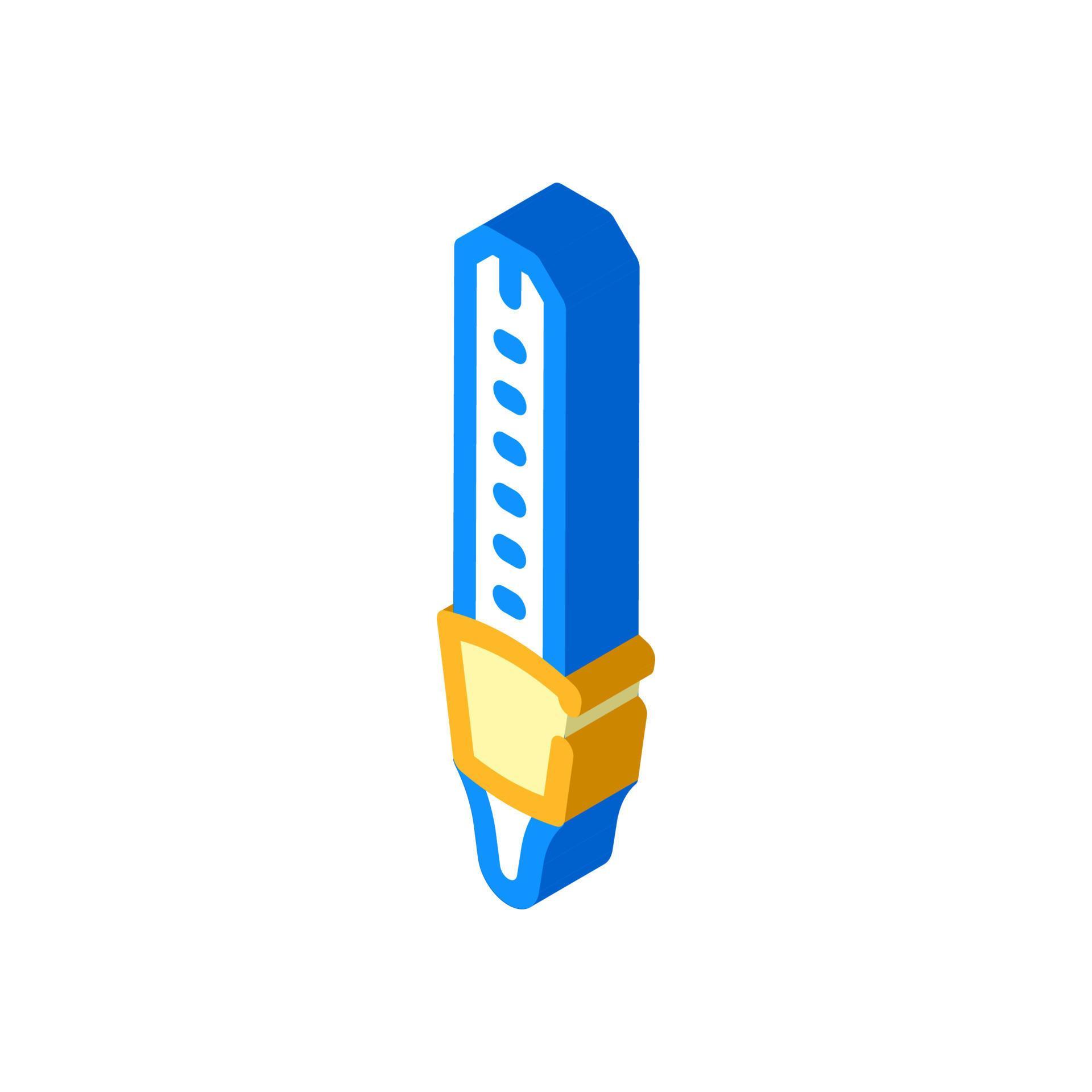 laboratory thermometer isometric icon vector illustration color 8343787