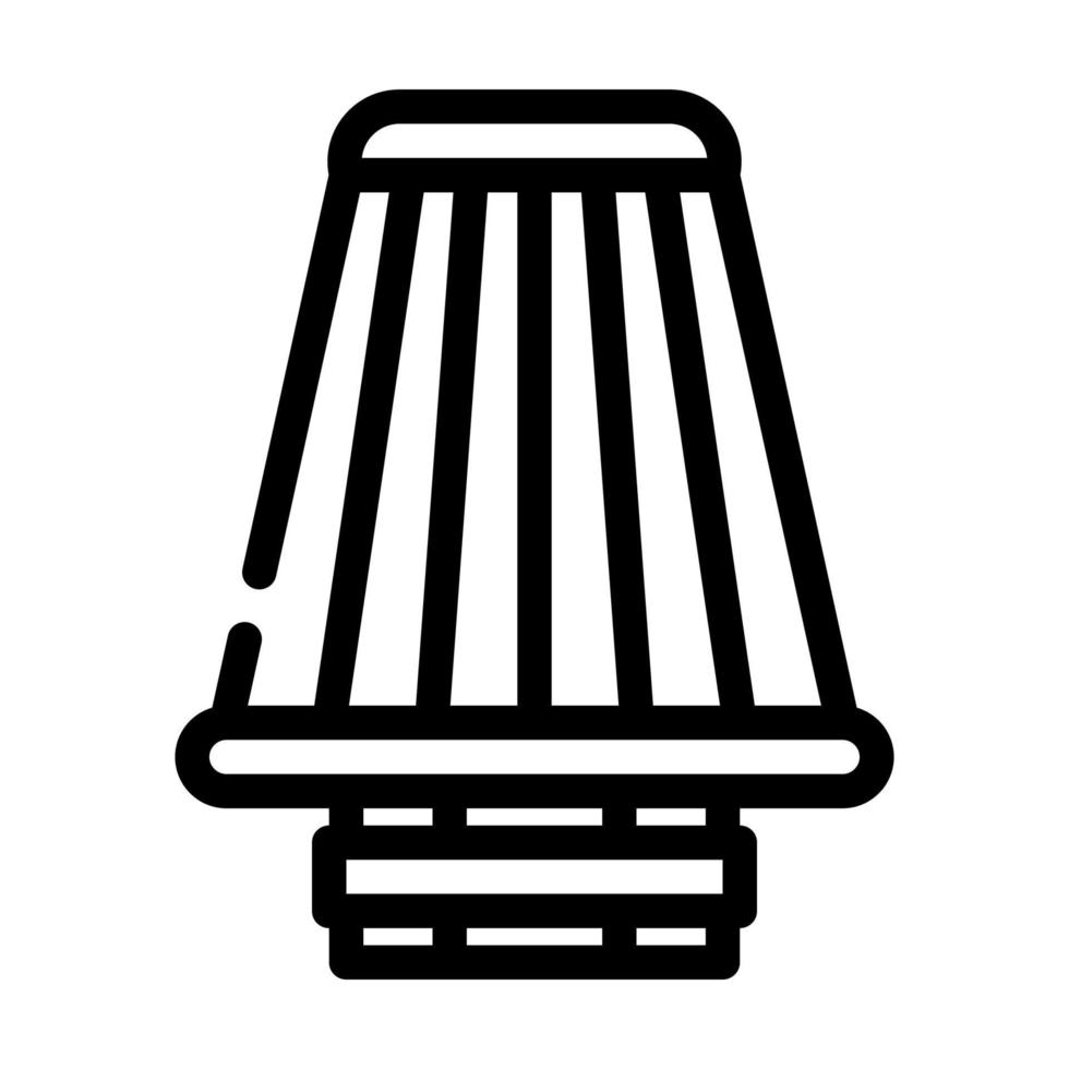 filter car line icon vector illustration