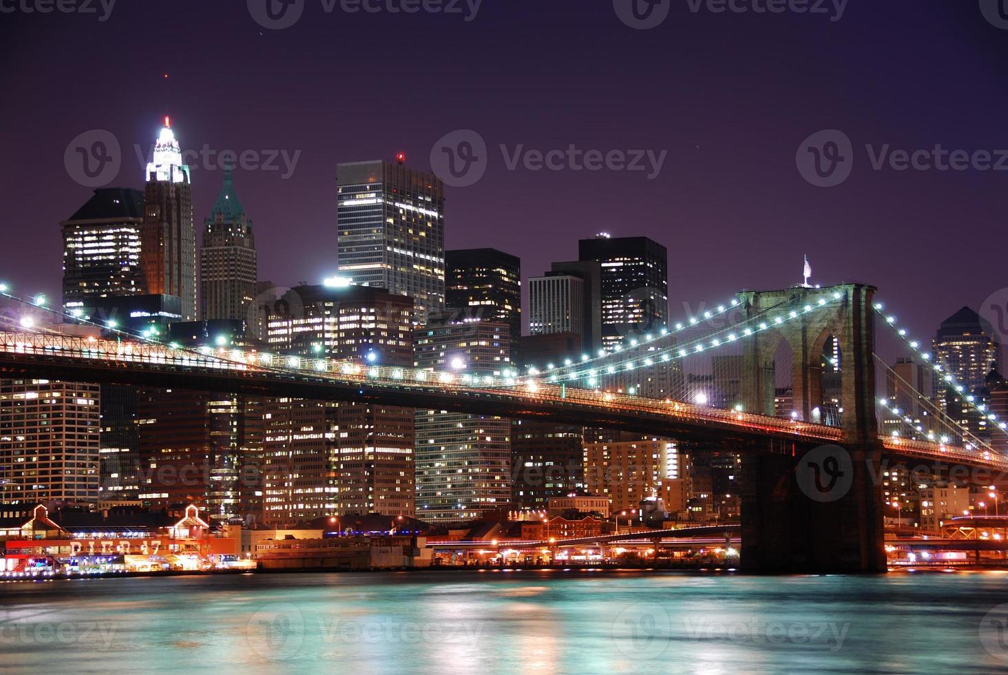 Manhattan night view photo