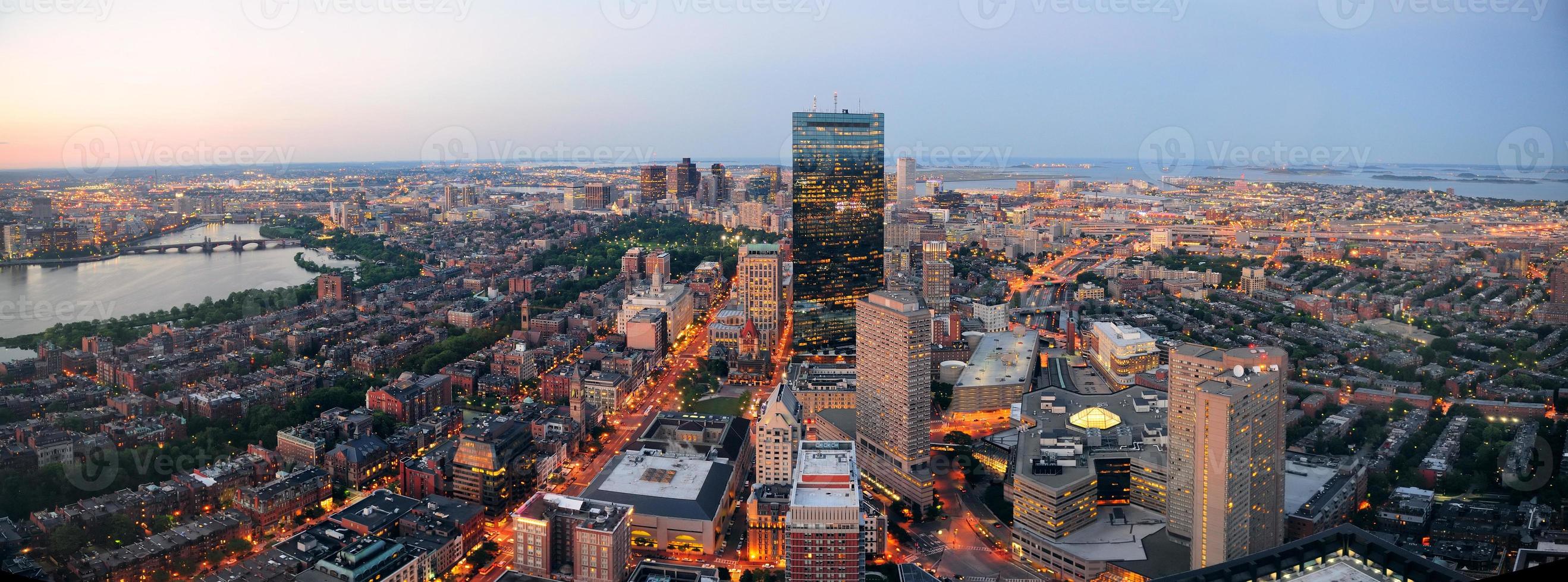 Boston night view photo