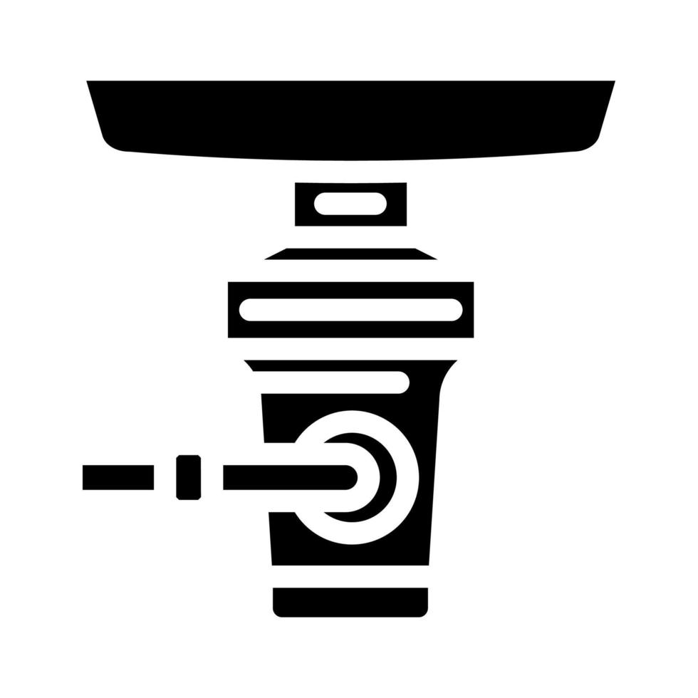 garbage disposal glyph icon vector illustration