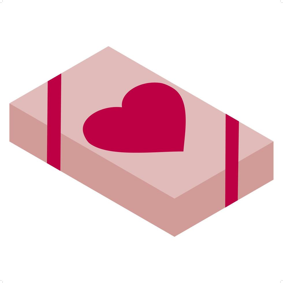 valentines gift box vector