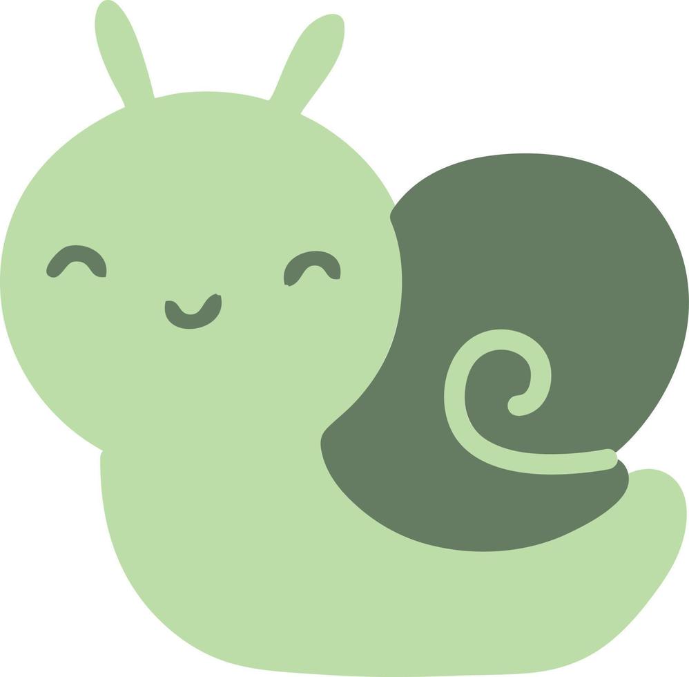 cute cartoon snail vector