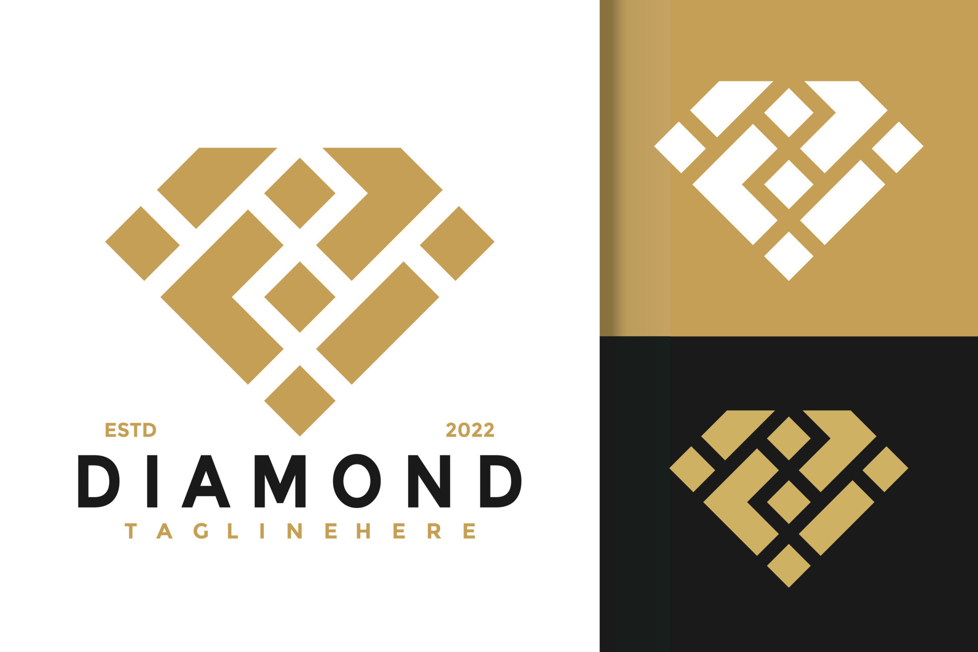 Abstract Diamond Elegant Modern Logo Design Vector Template 8344358