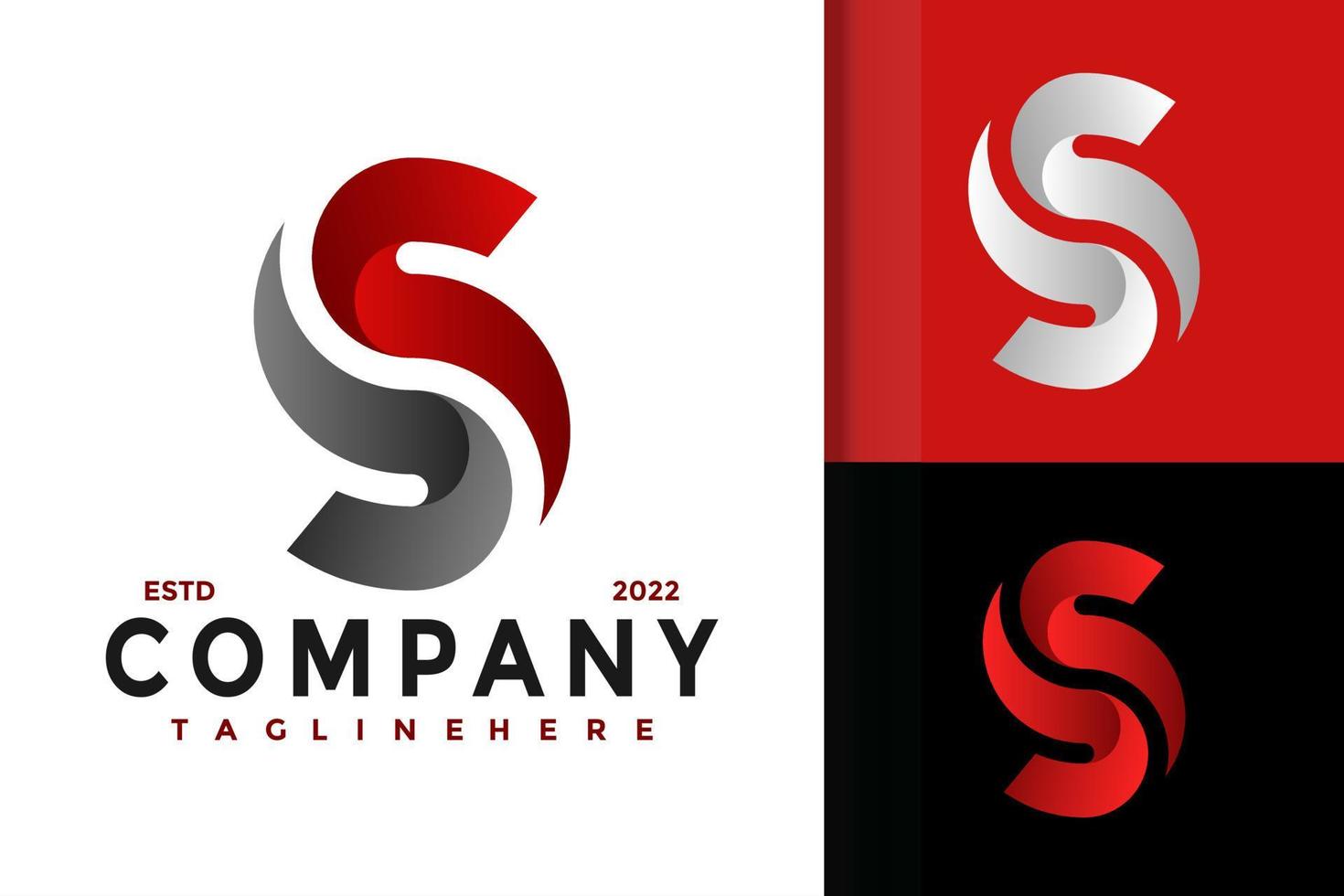 Letter S Company Modern Logo Design  Vector Template