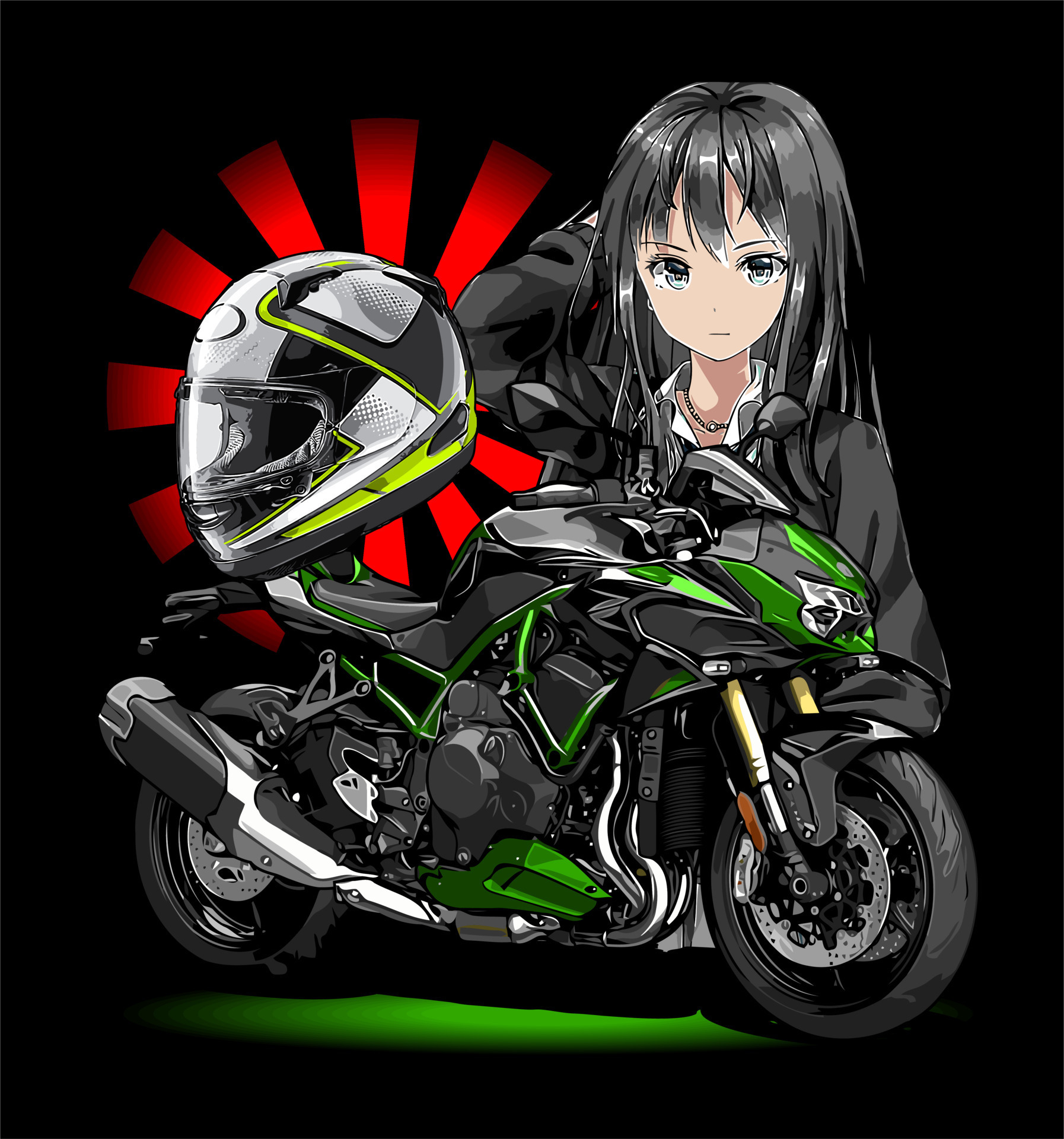 sport bike anime girl cartoon... 8344541 Vector Art at Vecteezy sport bike anime girl cartoon... 8344541 Vector Art at Vecteezy