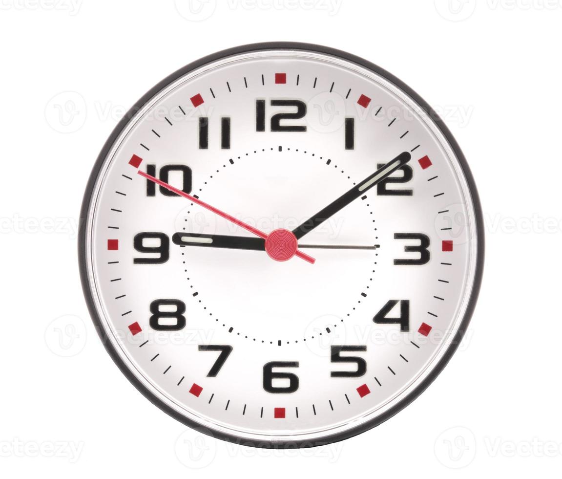 Clock isolated on white background photo