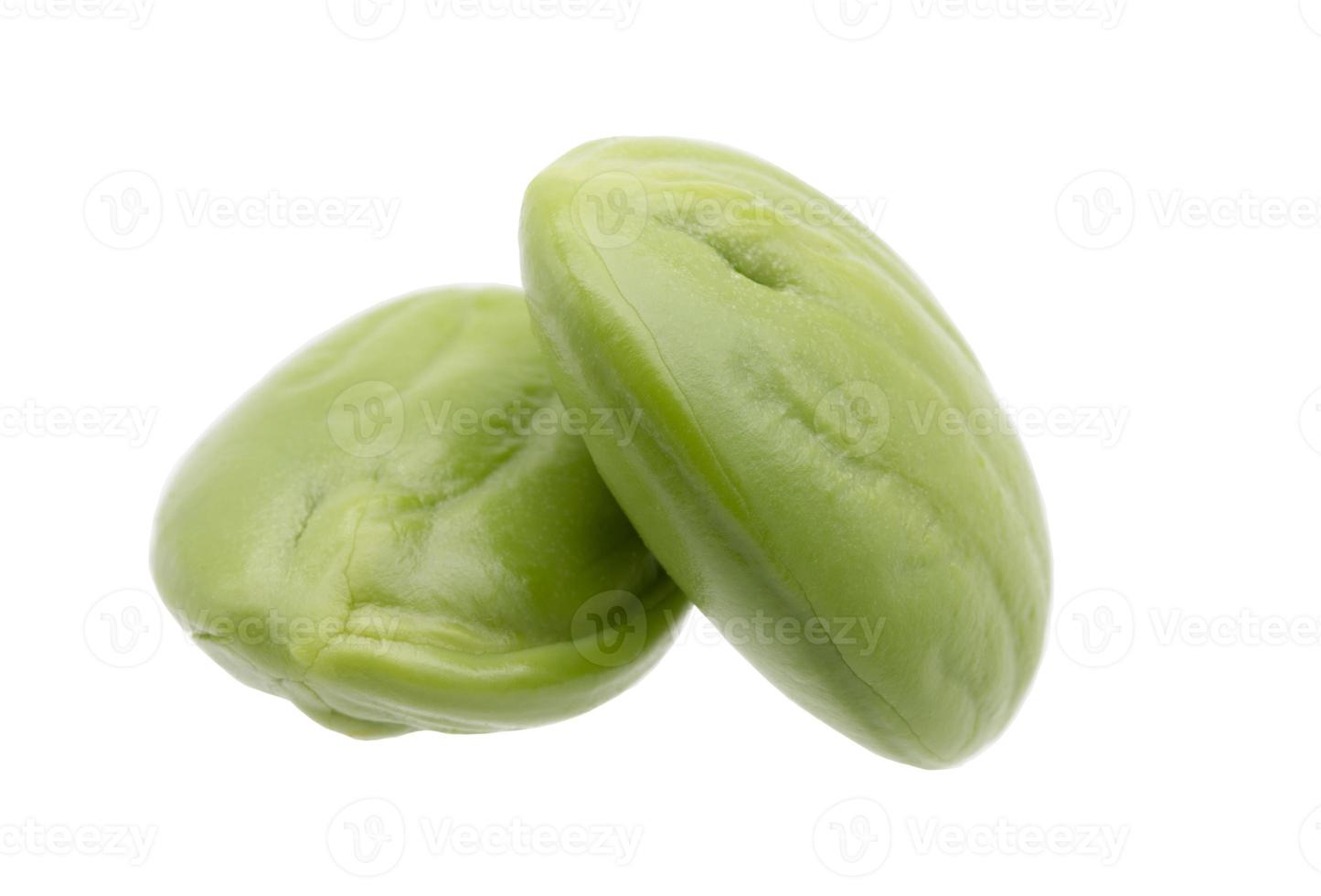 Sato seeds, bitter bean isolated on white background. photo