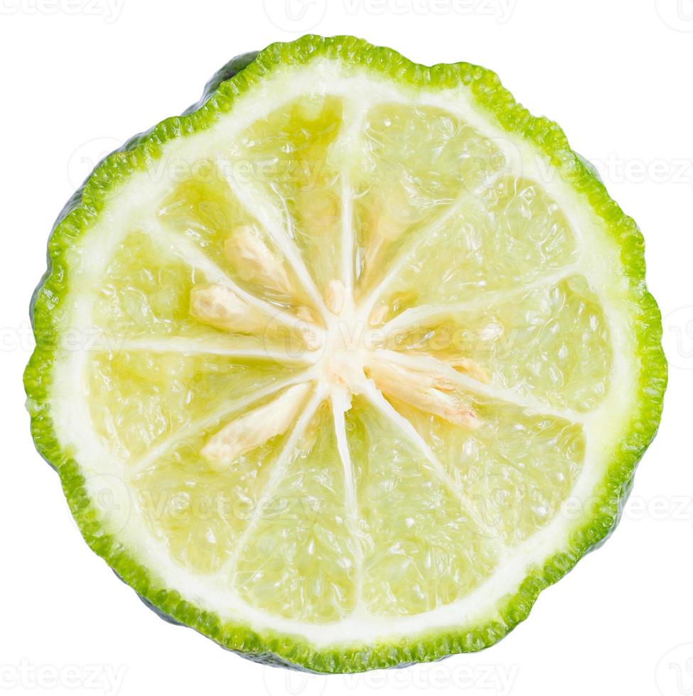 Bergamot isolated on white background photo