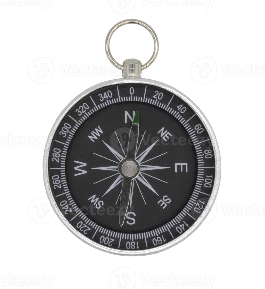 Compass isolated on white background with clipping path photo