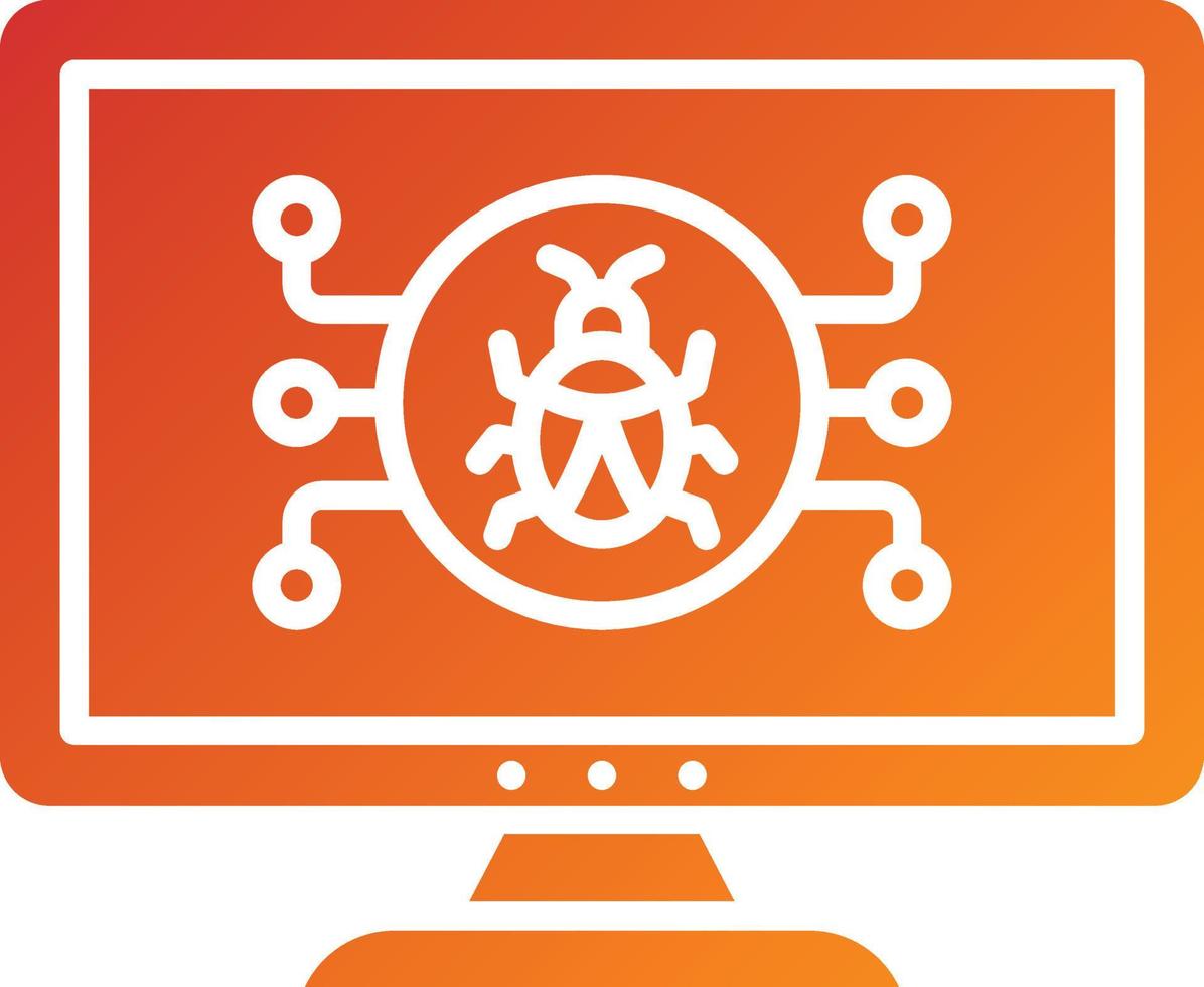 Cyber Attack Icon Style vector