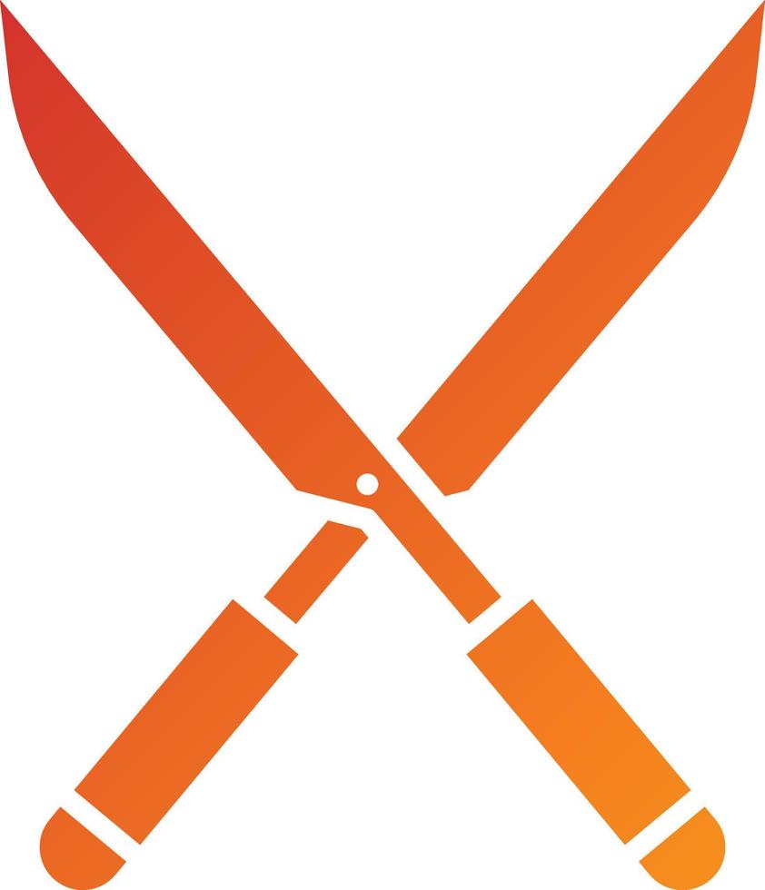 Farming Scissor Icon Style vector