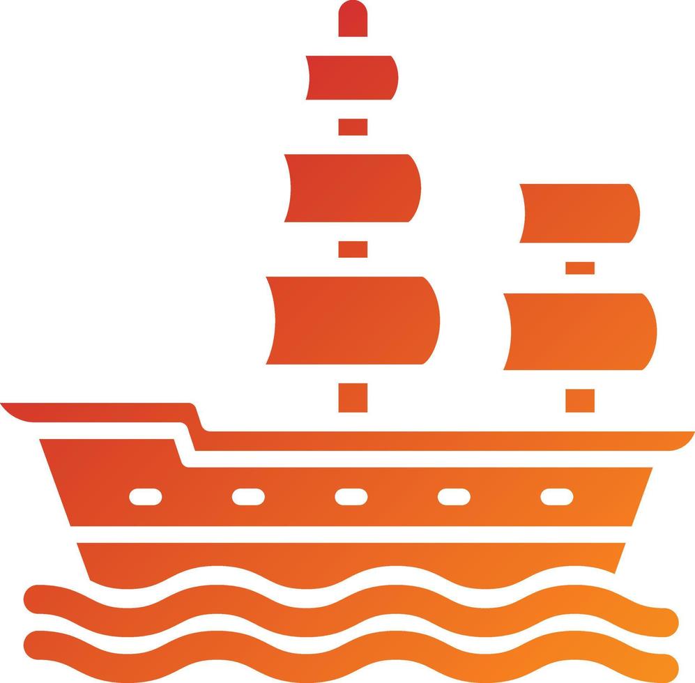 Galleon Icon Style vector