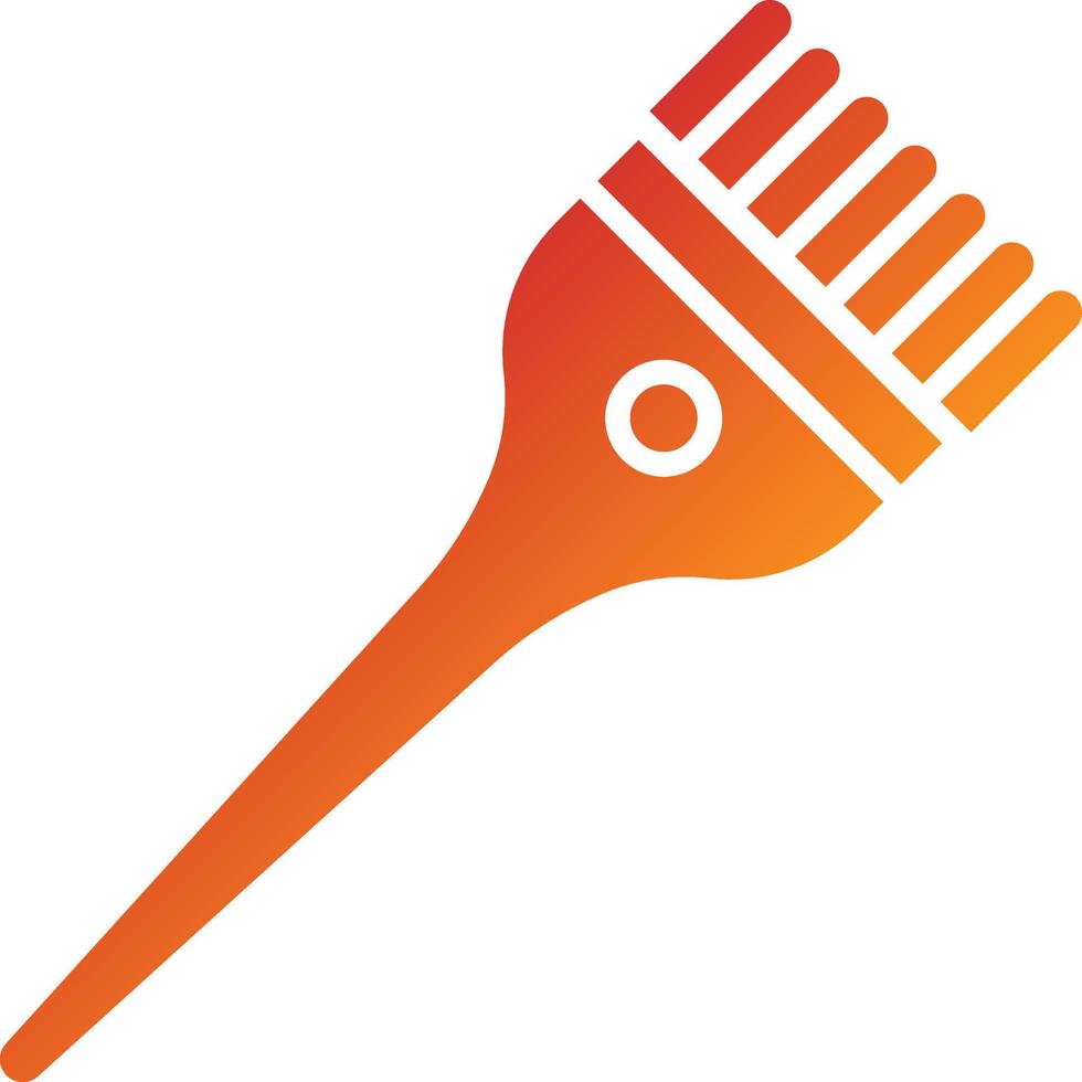 Hair Dye Brush Icon Style vector