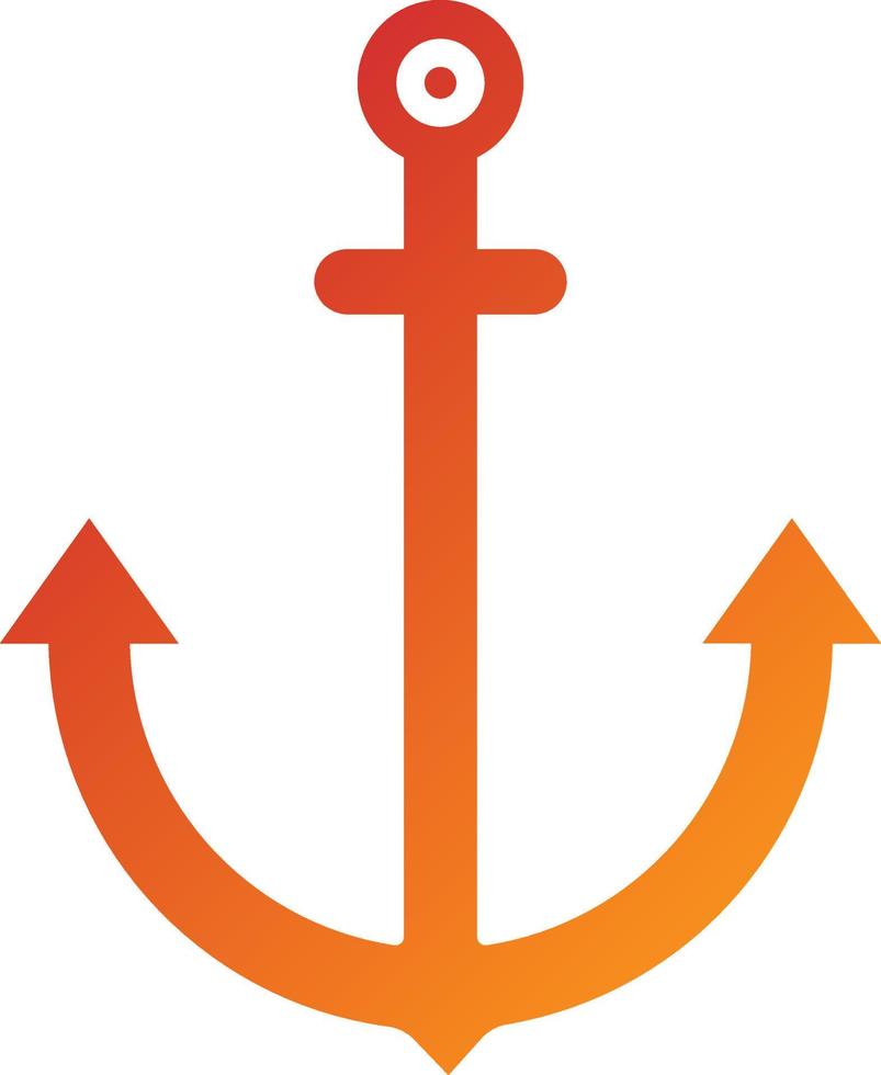 Ship Anchor Icon Style vector