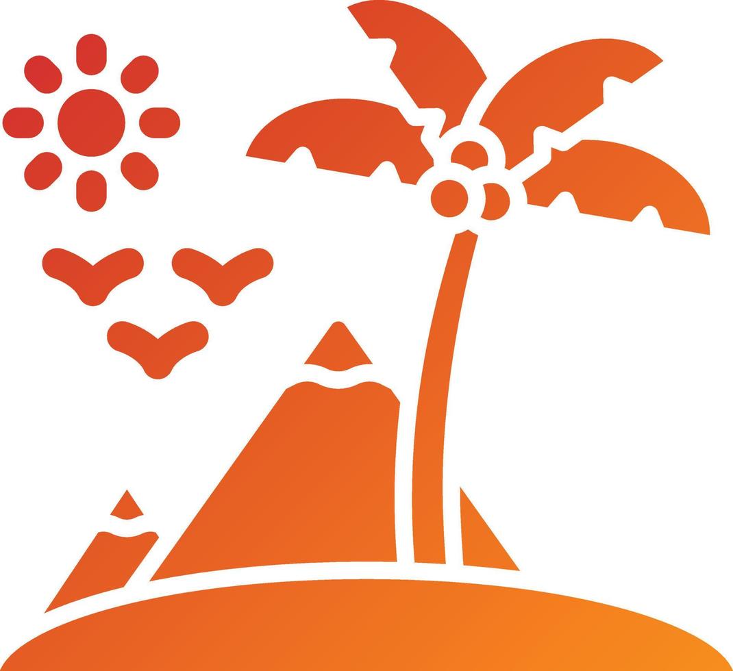 Island Icon Style vector