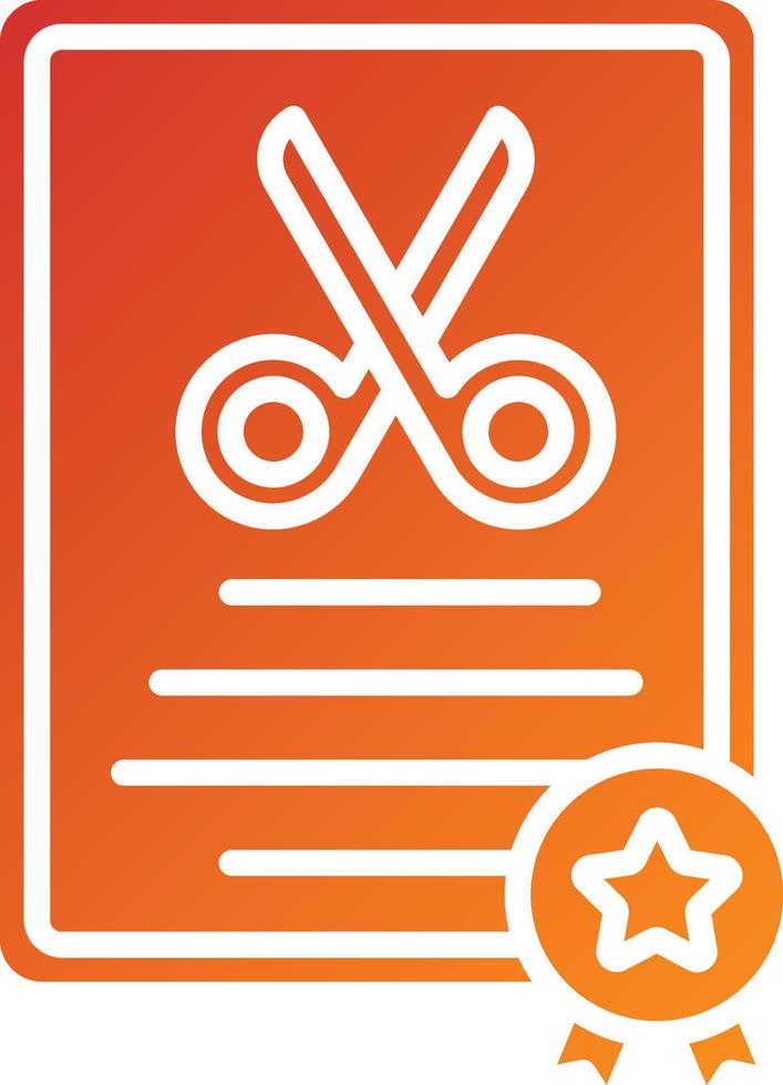 Certificate Icon Style vector