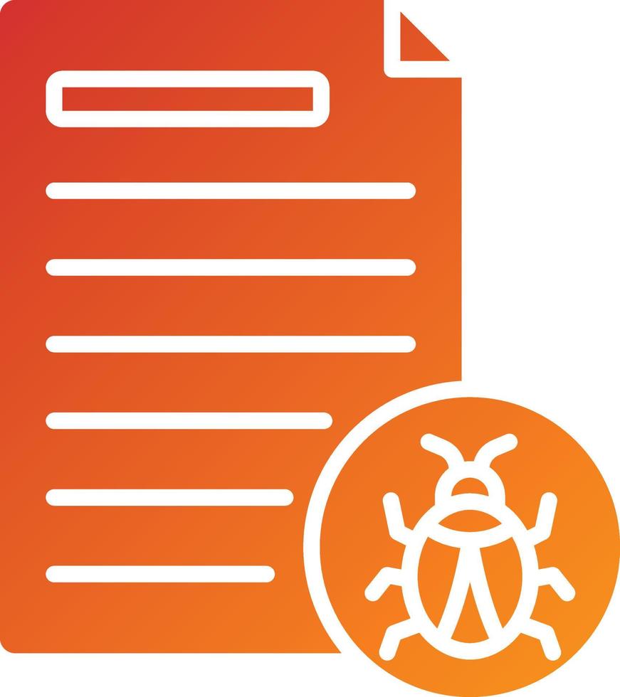 Infected File Icon Style vector