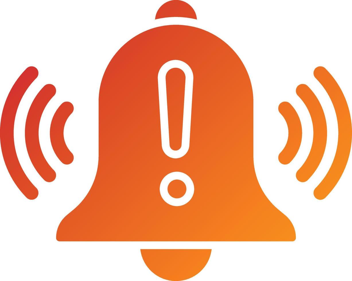 Warning Alarm Icon Style vector