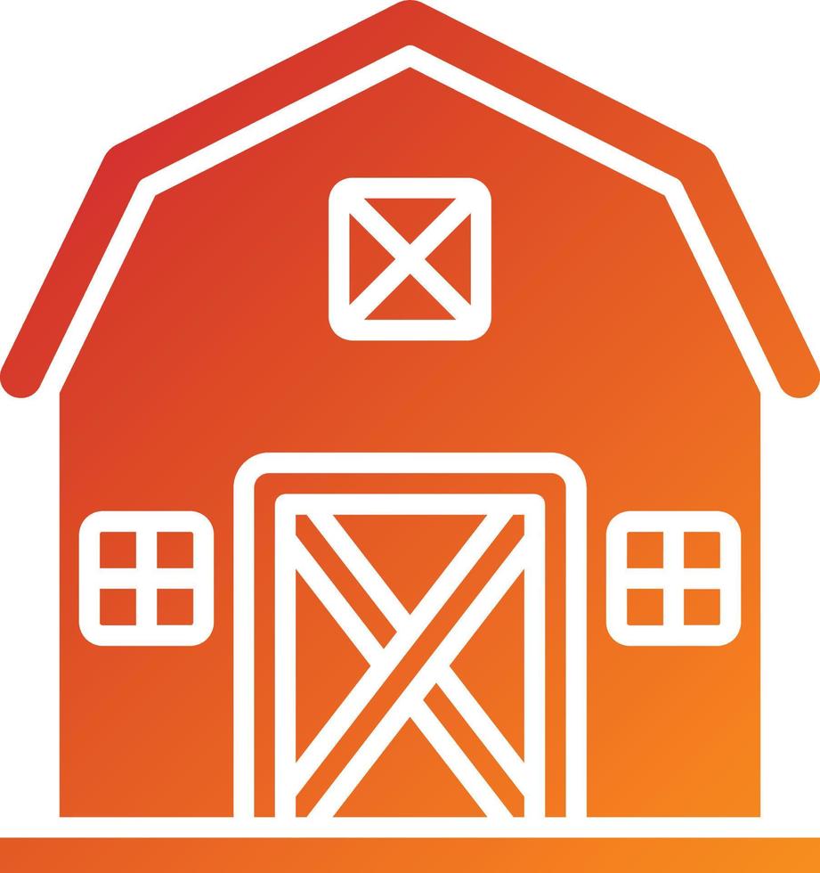 Barn Icon Style vector