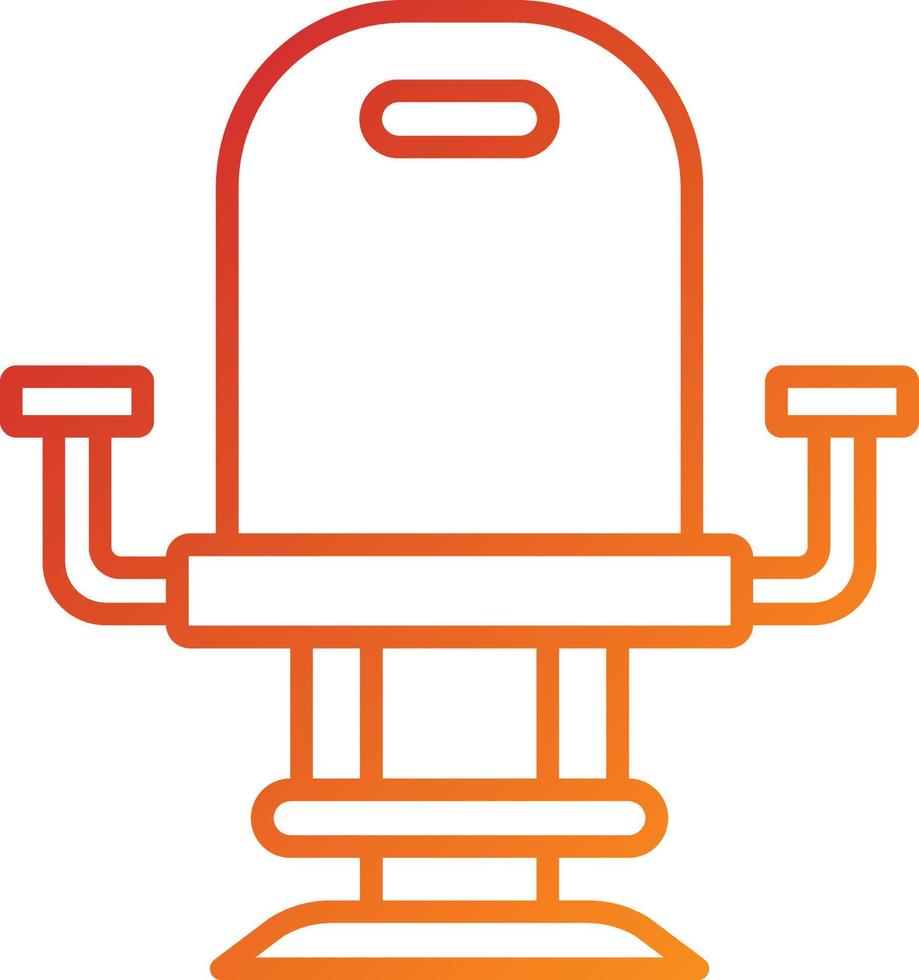 Barber Chair Icon Style vector