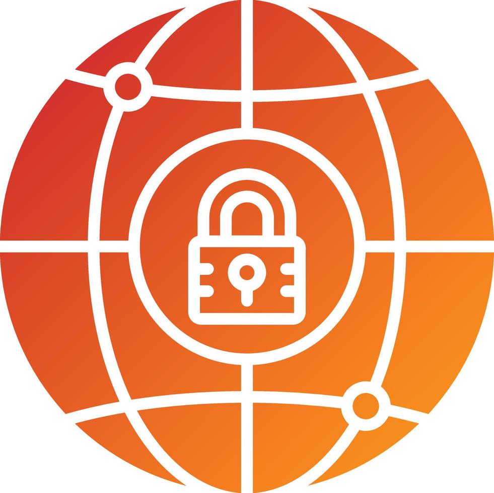 Security Network Icon Style vector