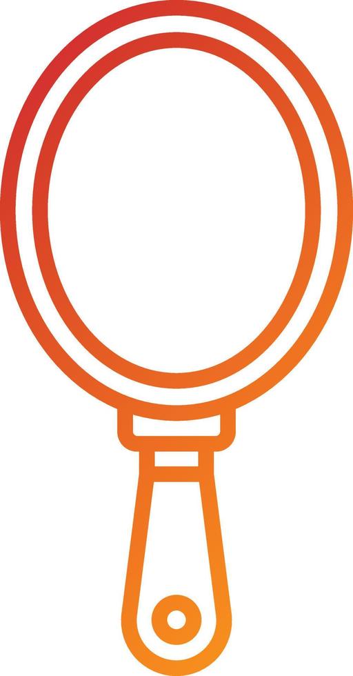 Hand Mirror Icon Style vector