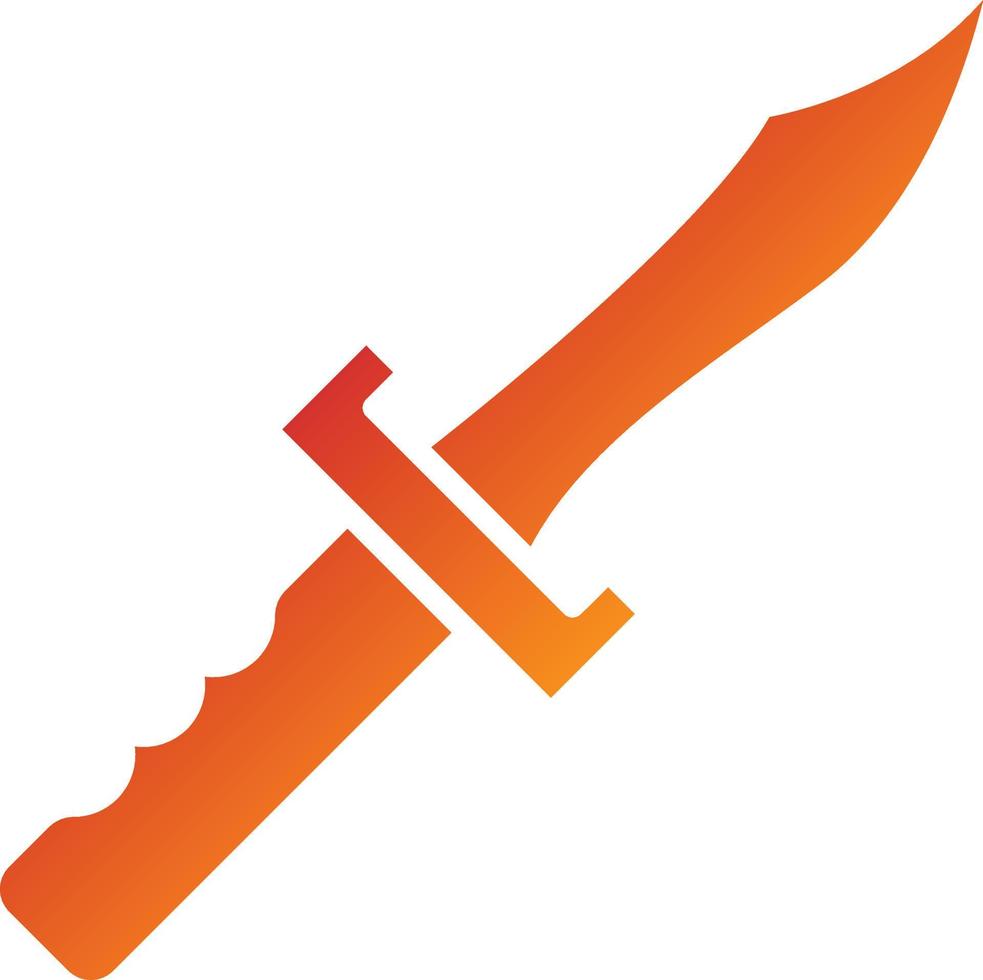 Wild Knife Icon Style vector