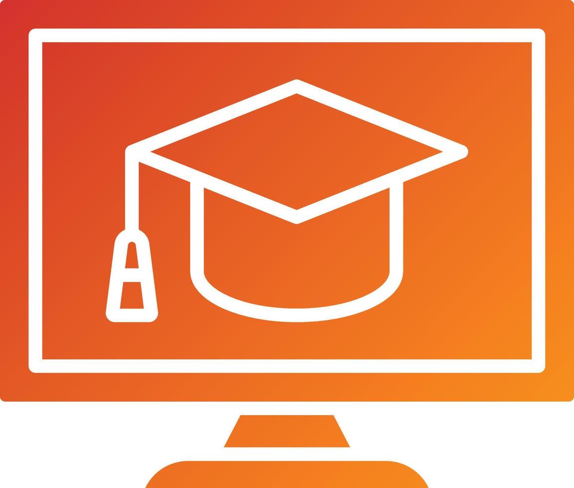 Online Course Icon Style vector