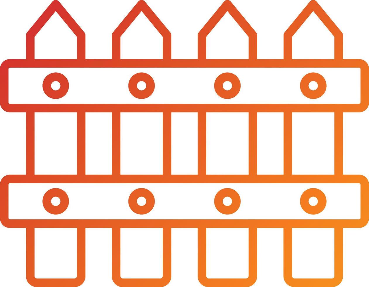 Fence Icon Style vector