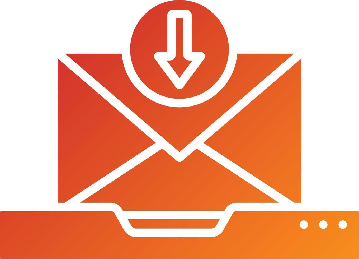 Inbox Icon Style vector
