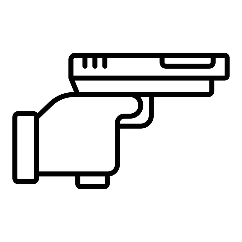 Police Shooting Icon Style vector