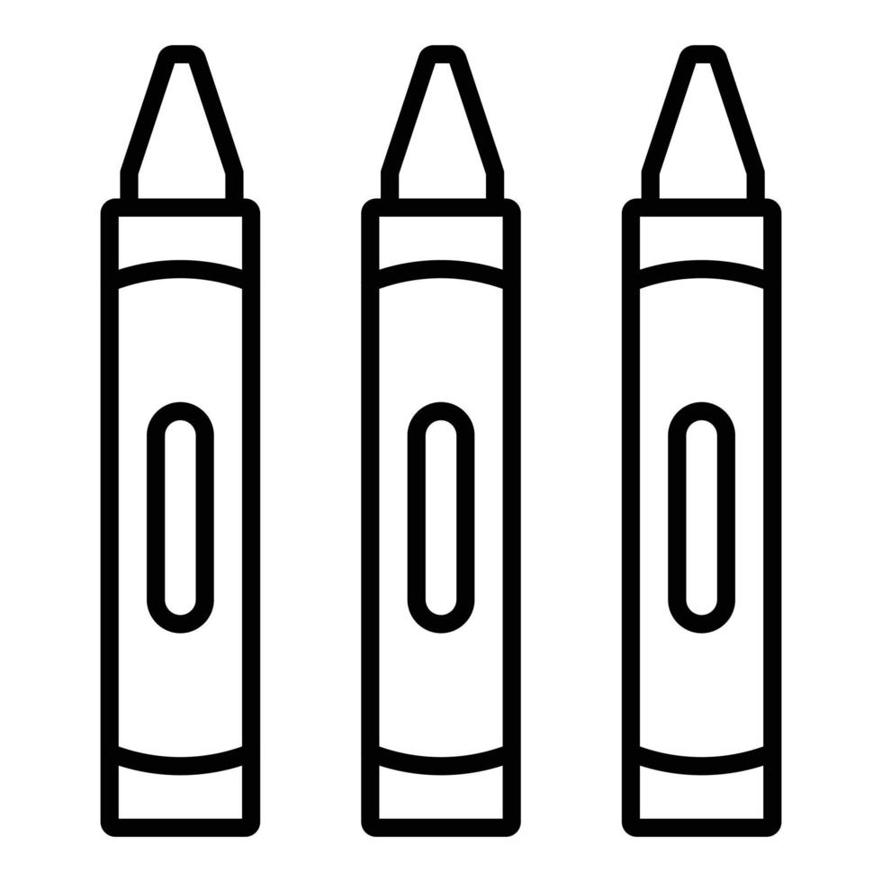 estilo de icono de crayones vector